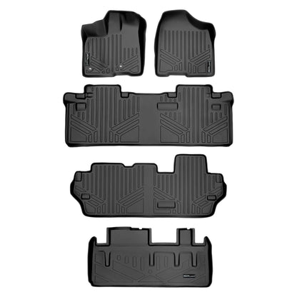 SMARTLINER Custom Fit Floor Liners For 2013-2020 Toyota Sienna (8 Passenger Model) Smartliner USA