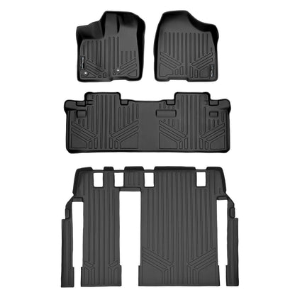 SMARTLINER Custom Fit Floor Liners For 2013-2020 Toyota Sienna (8 Passenger Model) Smartliner USA