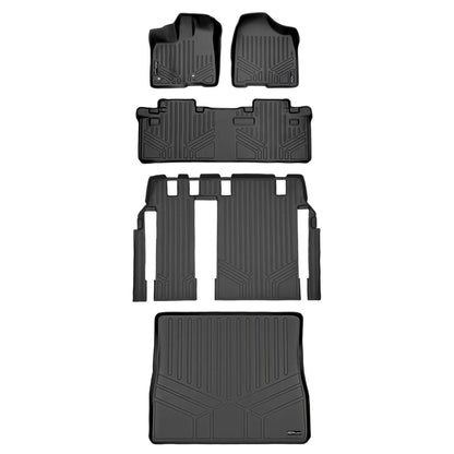 SMARTLINER Custom Fit Floor Liners For 2013-2020 Toyota Sienna (8 Passenger Model) Smartliner USA