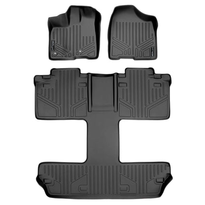 Smart Trim™ Custom Fit Floor Liners For 2013 2020 Toyota Sienna 7 Passenger Model Smartliner USA