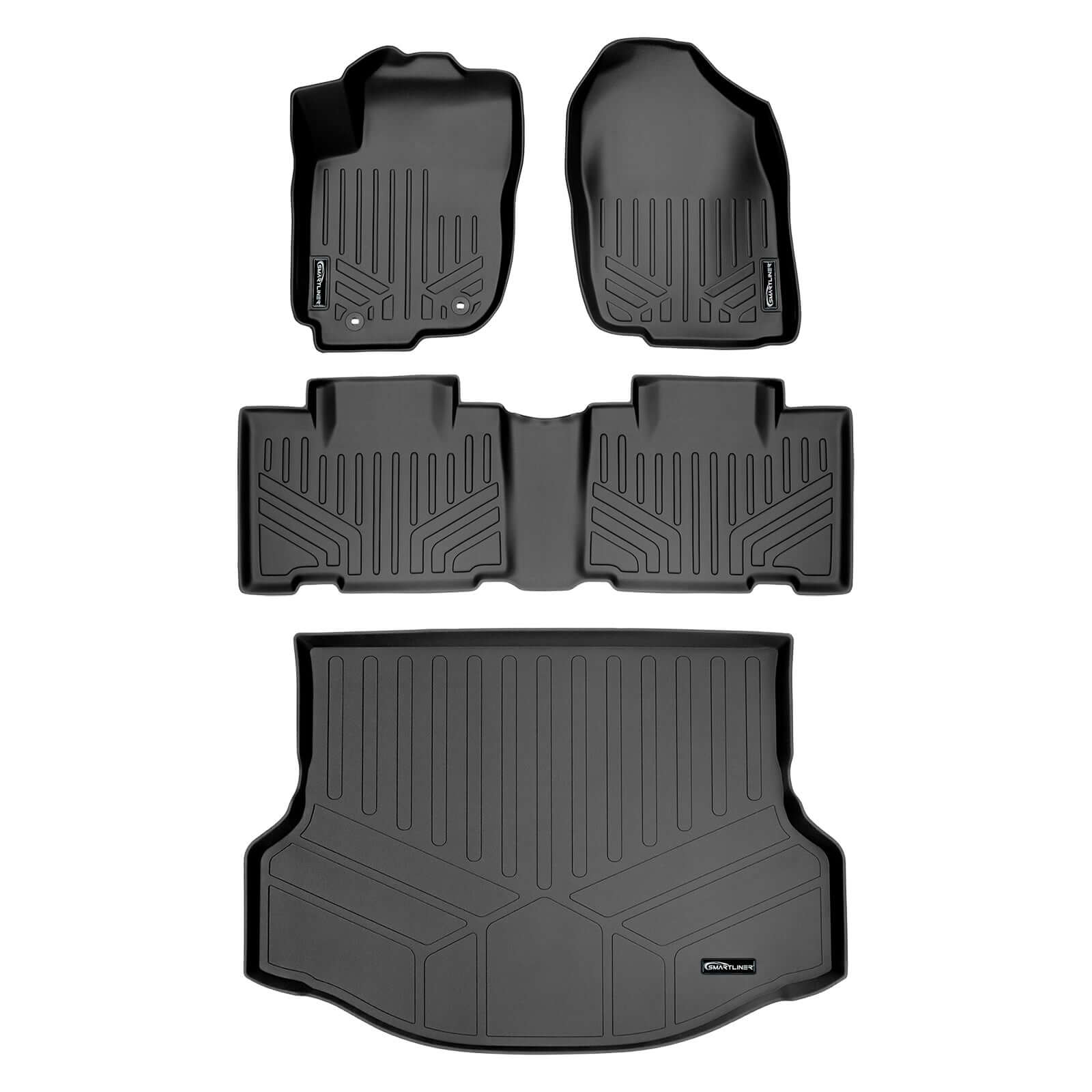SMARTLINER Custom Fit Floor Liners For 2013-2018 Toyota RAV4 (No Electric or Hybrid Models) Smartliner USA