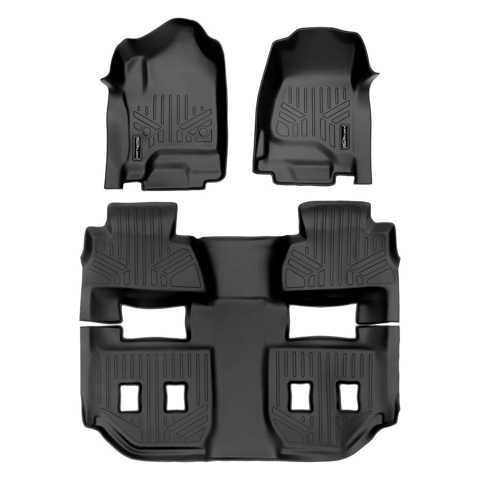 SMARTLINER Custom Fit Floor Liners For 2015 - 2020 Chevrolet Suburban/GMC Yukon XL Smartliner USA