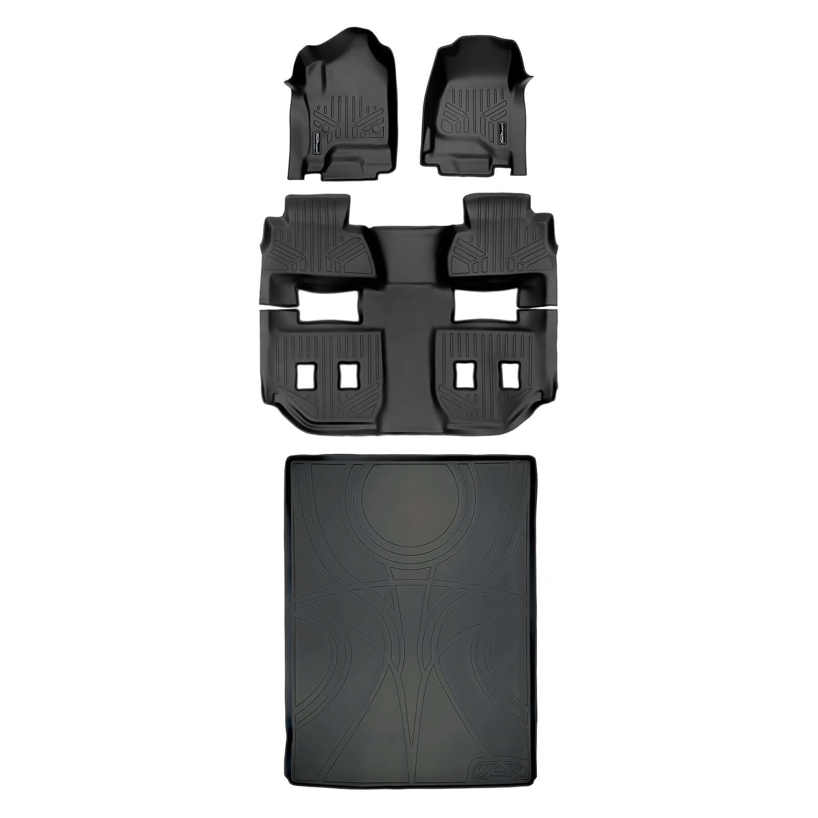 SMARTLINER Custom Fit Floor Liners For 2015 - 2020 Chevrolet Suburban/GMC Yukon XL Smartliner USA