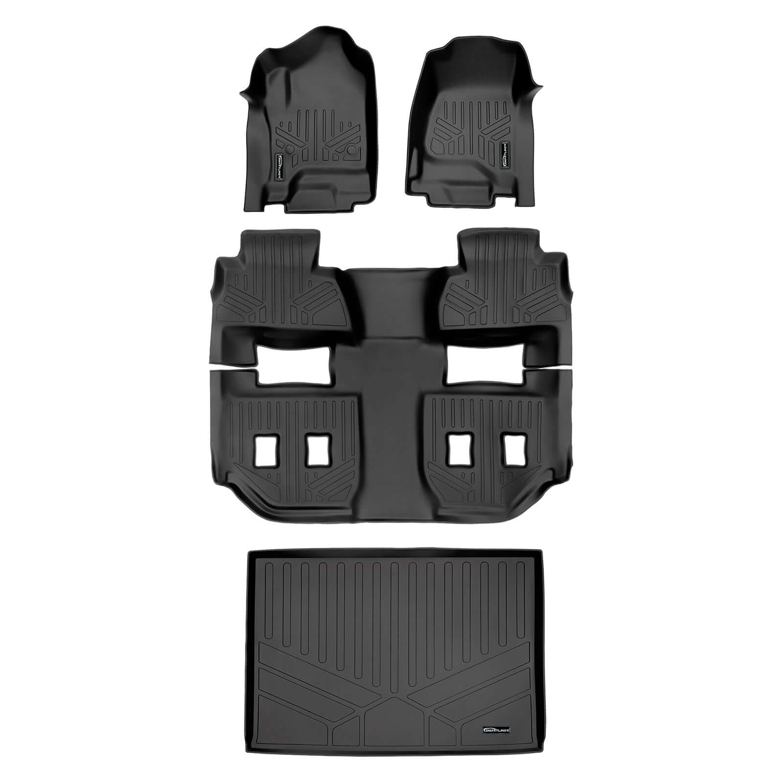 SMARTLINER Custom Fit Floor Liners For 2015 - 2020 Chevrolet Suburban/GMC Yukon XL Smartliner USA