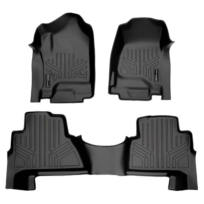 Smart Trim™ Custom Fit Floor Liners For 2015-2020 Cadillac Escalade with Second Row Bucket Seats Smartliner USA