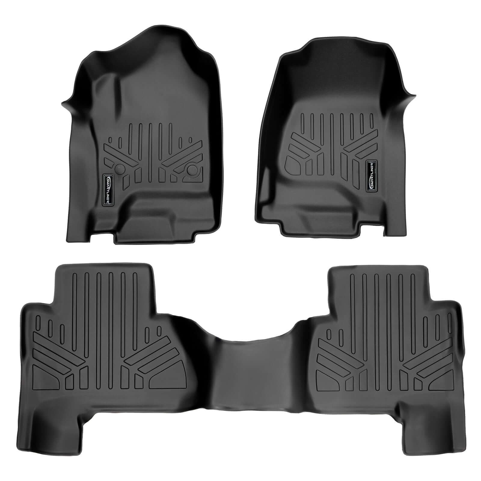 SMARTLINER Custom Fit Floor Liners For 2015-2020 Cadillac Escalade ESV with 2nd Row Bench Seat Smartliner USA