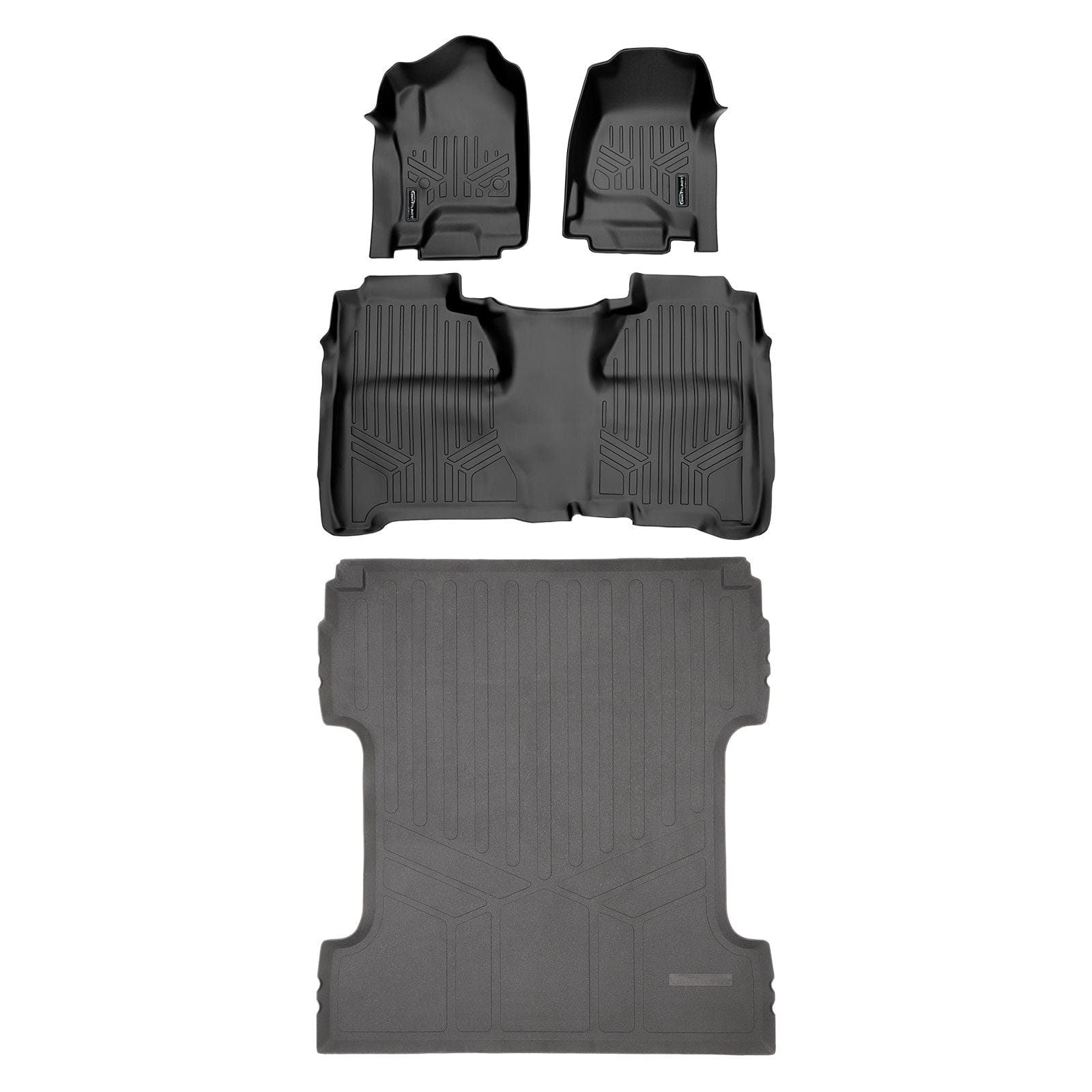 SmartCoverage™ Custom Fit Floor Liners For Crew Cab 2014-2018 Silverado/Sierra 1500 - 2015-2021 2500/3500 HD Smartliner USA