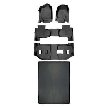 SMARTLINER Custom Fit Floor Liners For 2015-2020 Suburban / Yukon XL (with 2nd Row Bench Seat) Smartliner USA