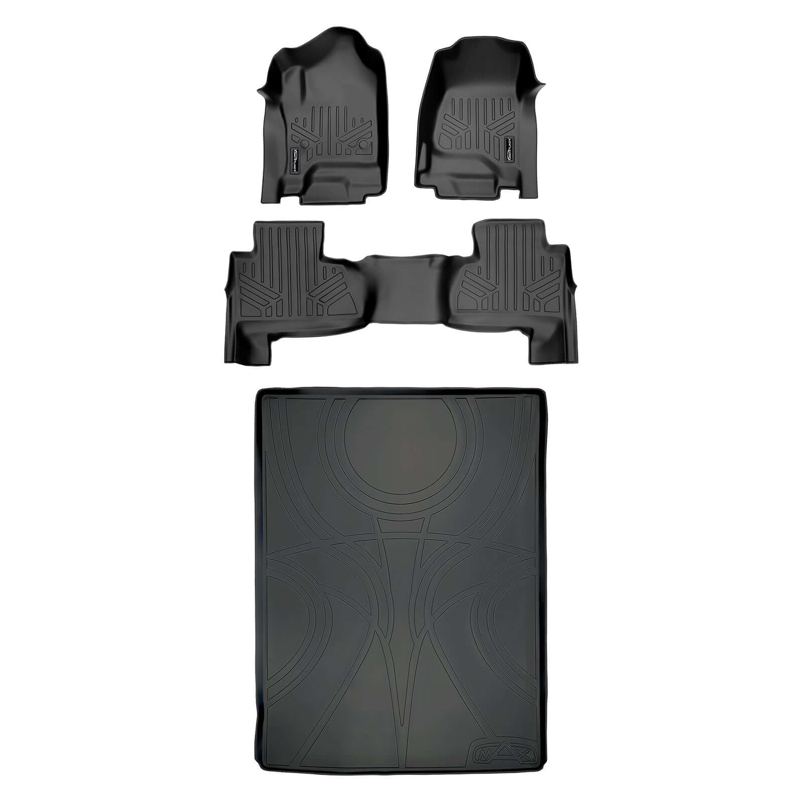 SMARTLINER Custom Fit Floor Liners For 2015-2020 Suburban / Yukon XL (with 2nd Row Bench Seat) Smartliner USA