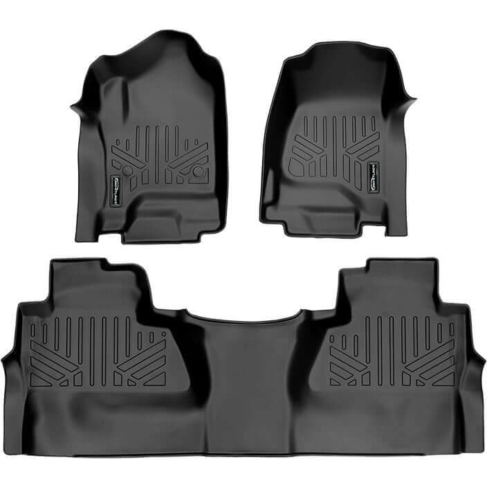 SMARTLINER Custom Fit Floor Liners For 2014-2018 Silverado/Sierra 1500 - 2015-2021 2500/3500 HD Smartliner USA