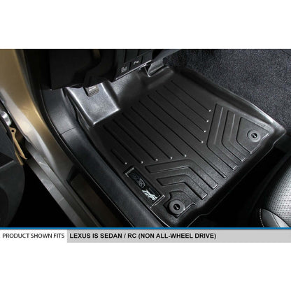 SMARTLINER Custom Fit Floor Liners For 2014-2024 Lexus IS Sedan RWD / 2015-2021 RC (Rear Wheel Drive Only) Smartliner USA