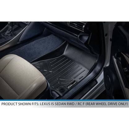 SMARTLINER Custom Fit Floor Liners For 2014-2024 Lexus IS (Sedan Rear Wheel Drive Only) Smartliner USA