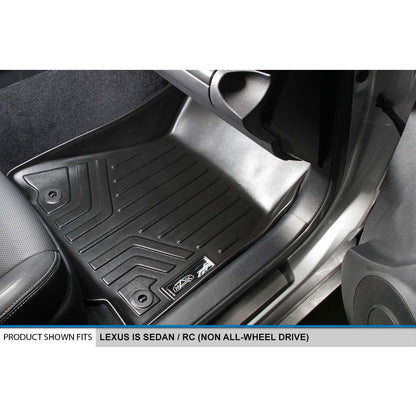 SMARTLINER Custom Fit Floor Liners For 2014-2024 Lexus IS Sedan RWD / 2015-2021 RC (Rear Wheel Drive Only) Smartliner USA