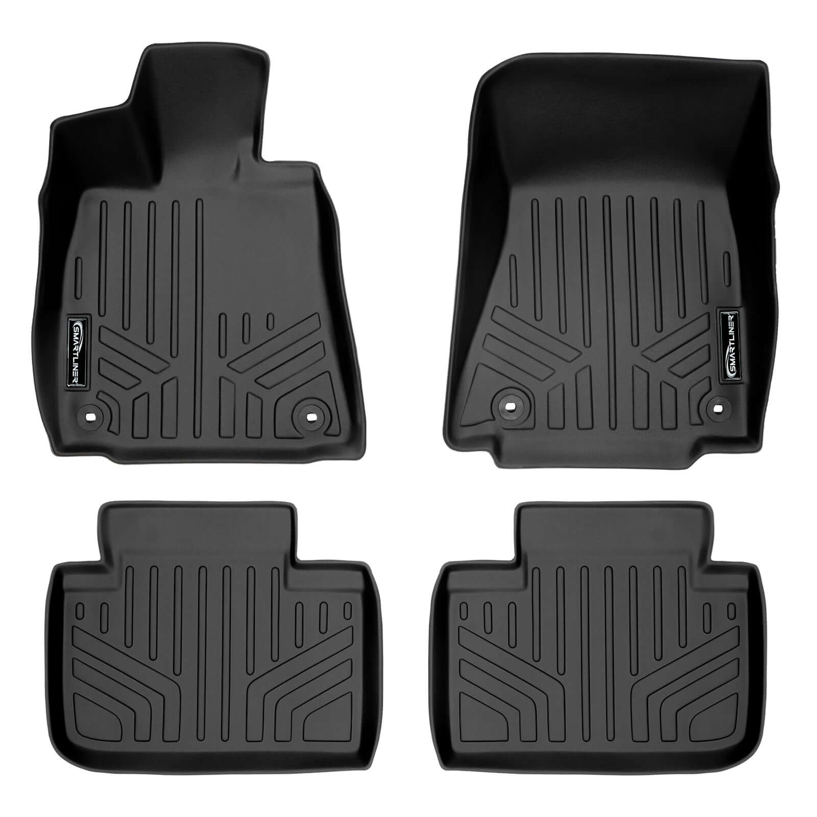 SMARTLINER Custom Fit Floor Liners For 2014-2024 Lexus IS (Sedan Rear Wheel Drive Only) Smartliner USA
