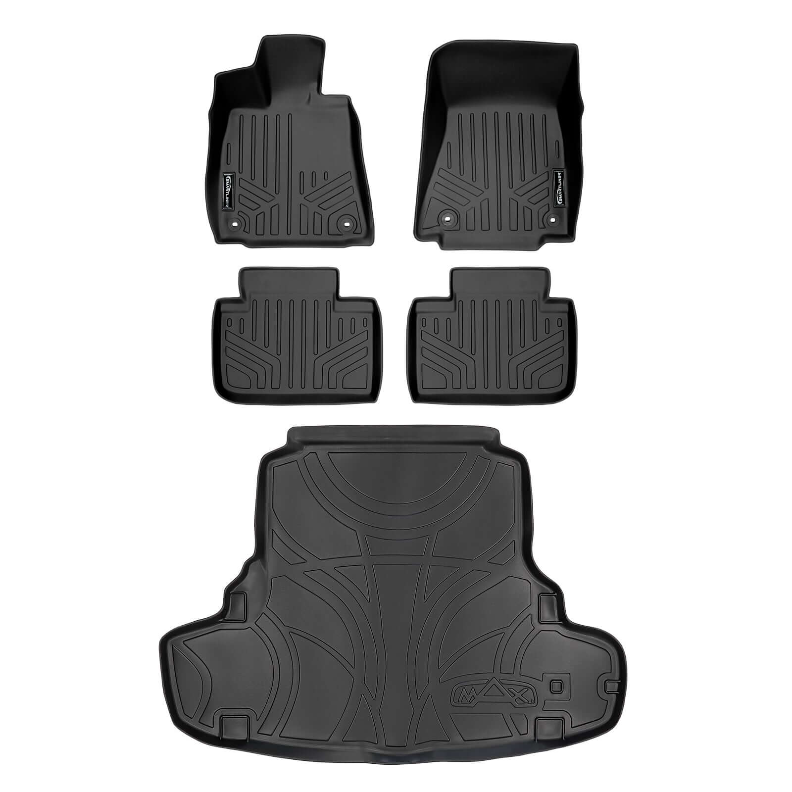 SMARTLINER Custom Fit Floor Liners For 2014-2024 Lexus IS (Sedan Rear Wheel Drive Only) Smartliner USA