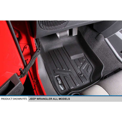 Smart Trim™ Custom Fit Floor Liners For 2007-2010 Jeep Wrangler Unlimited (4-Door) Smartliner USA