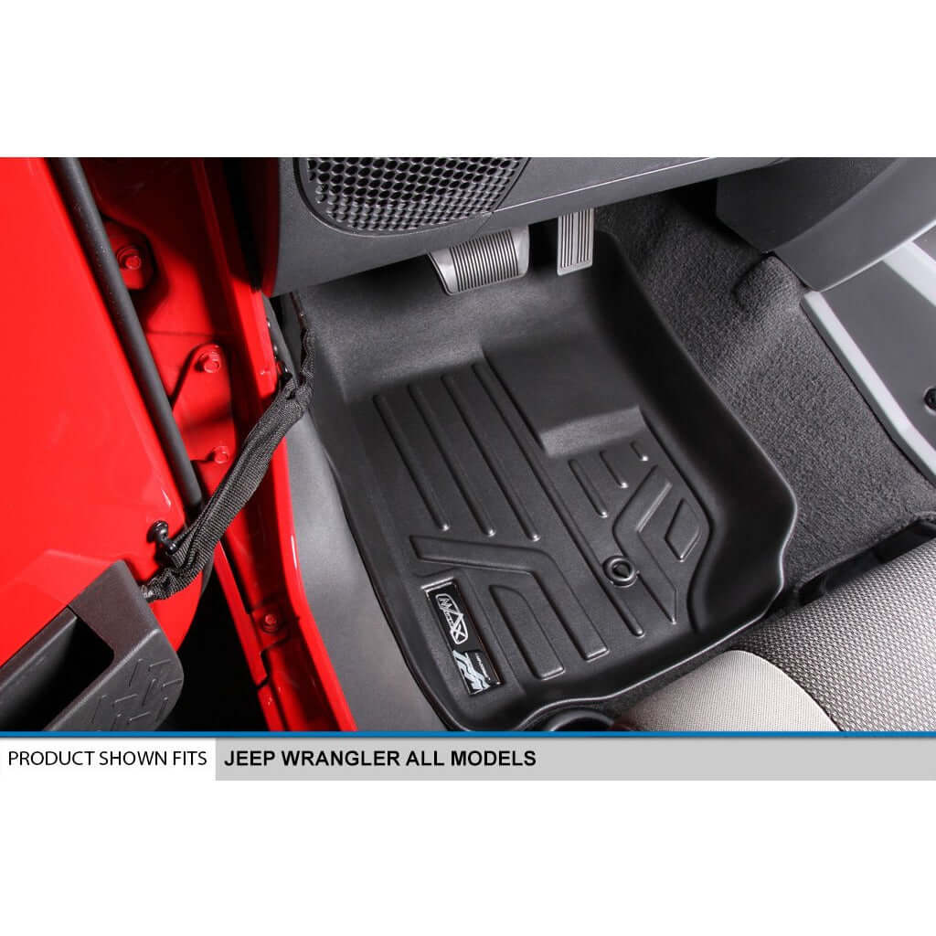 SMARTLINER Custom Fit Floor Liners For 2011-2013 Jeep Wrangler 2-Door Models Only Smartliner USA