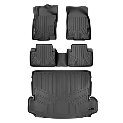 SMARTLINER Custom Fit Floor Liners For 2014-2020 Nissan Rogue (with 3rd Row Seats) Smartliner USA