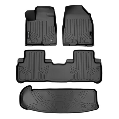 SMARTLINER Custom Fit Floor Liners For 2014-2019 Toyota Highlander Hybrid (with 2nd Row Bucket Seat) Smartliner USA