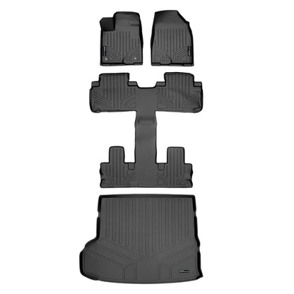 SMARTLINER Custom Fit Floor Liners For 2014-2019 Highlander with 2nd Row Bucket Seats (No Hybrid) Smartliner USA