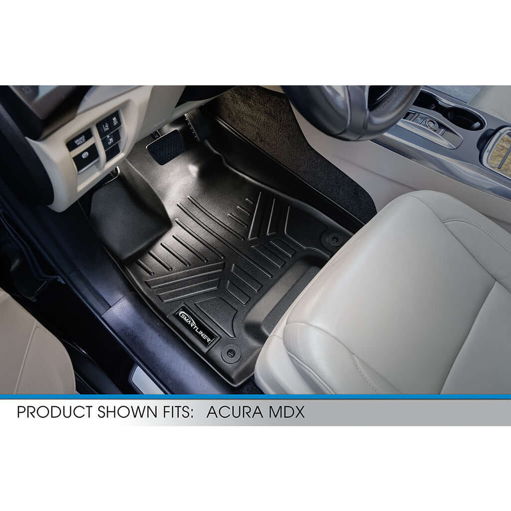 SMARTLINER Custom Fit Floor Liners For 2014-2020 Acura MDX with 2nd Row Bench Seat (No Hybrid) Smartliner USA