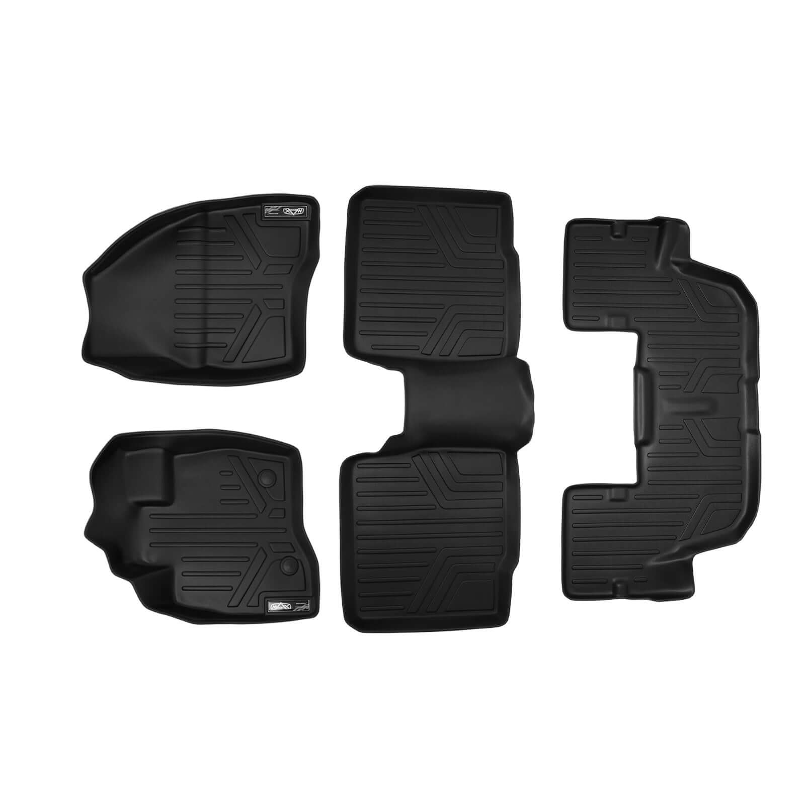 SMARTLINER Custom Fit Floor Liners For 2015-2016 Ford Explorer without 2nd Row Center Console Smartliner USA