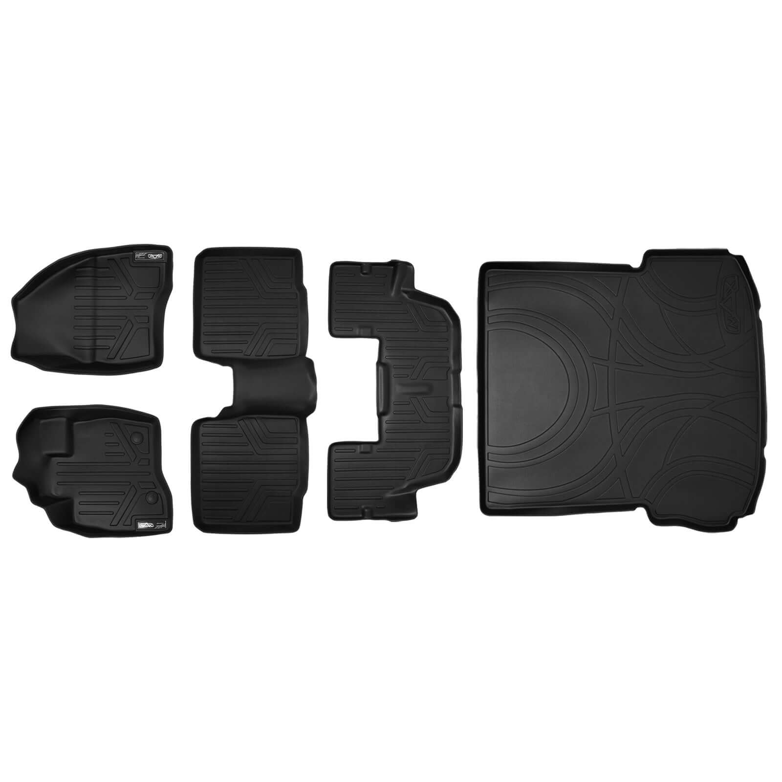 SMARTLINER Custom Fit Floor Liners For 2015-2016 Explorer (without 2nd Row Center Console) Smartliner USA