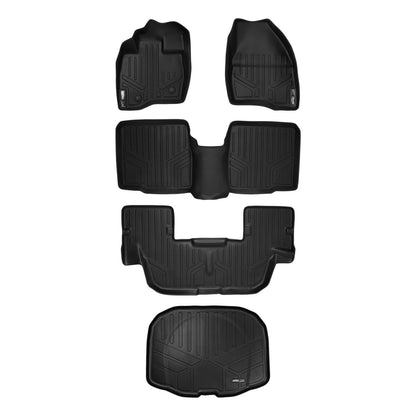 SMARTLINER Custom Fit Floor Liners For 2015-2016 Ford Explorer without 2nd Row Center Console Smartliner USA