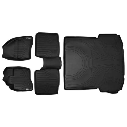 SMARTLINER Custom Fit Floor Liners For 2015-2016 Ford Explorer without 2nd Row Center Console Smartliner USA