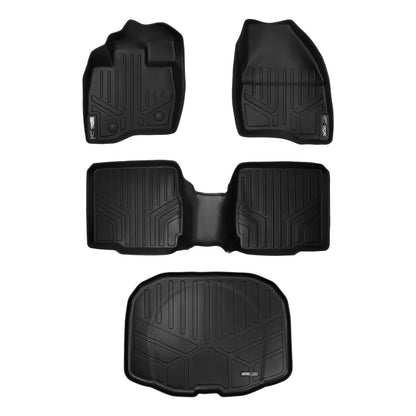 SMARTLINER Custom Fit Floor Liners For 2015-2016 Ford Explorer with 2nd Row Center Console Smartliner USA