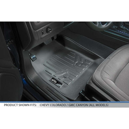 SMARTLINER Custom Fit Floor Liners For 2015-2022 Chevy Colorado Crew Cab / GMC Canyon Crew Cab Smartliner USA