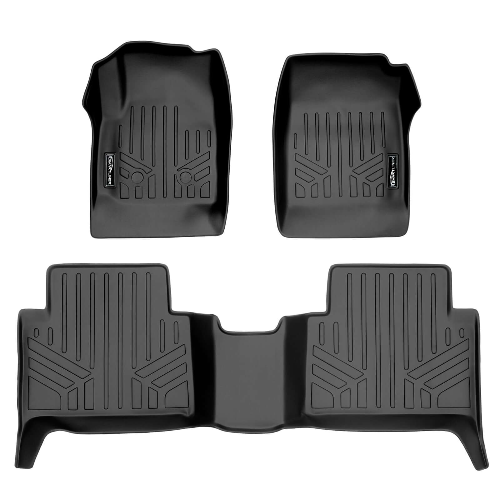 SMARTLINER Custom Fit Floor Liners For 2015-2022 Chevy Colorado Crew Cab / GMC Canyon Crew Cab Smartliner USA