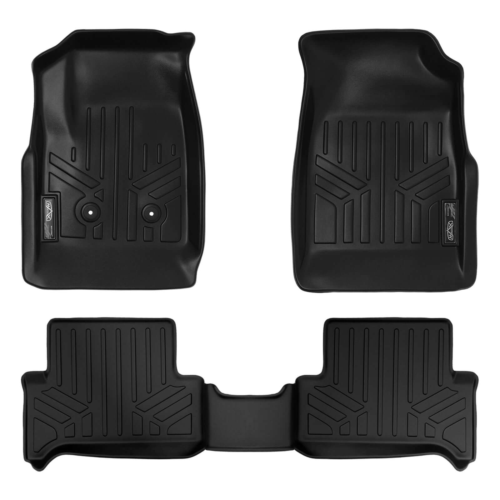 SMARTLINER Custom Fit Floor Liners For 2015-2022 Chevy Colorado Extended Cab / GMC Canyon Extended Cab Smartliner USA