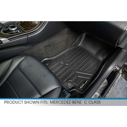 Smart Trim™ Custom Fit Floor Liners For 2015-2021 Mercedes Benz C Class Sedan (No Hybrid Models) Smartliner USA