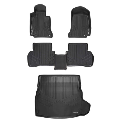 Smart Trim™ Custom Fit Floor Liners For 2015-2021 Mercedes Benz C Class Sedan (No Hybrid Models) Smartliner USA