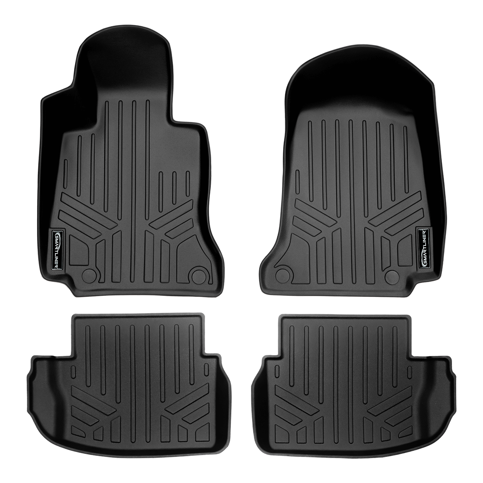 SMARTLINER Custom Fit Floor Liners For 2017-2025 Mercedes Benz C-Class (Only Fits Coupe Models) Smartliner USA
