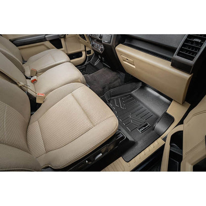 SmartCoverage™ Custom Fit Floor Liners For 2015-2025 Ford F-150 with 1st Row Bucket Seats & OEM 2nd Row Under Seat Storage Smartliner USA