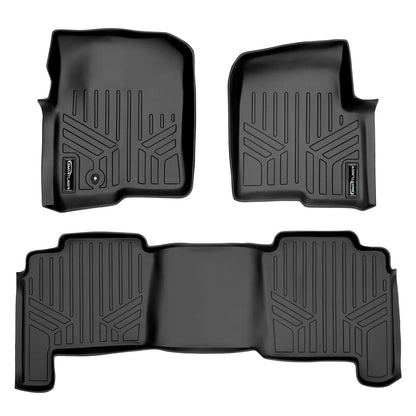 SMARTLINER Custom Fit Floor Liners For 2004-2008 Ford F-150 SuperCrew Cab / 2006-2008 Lincoln Mark LT Crew Cab Smartliner USA