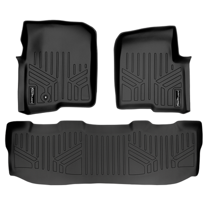 SMARTLINER Custom Fit Floor Liners For 2008-2010 Ford F-250/350/450 (Super Crew) Smartliner USA