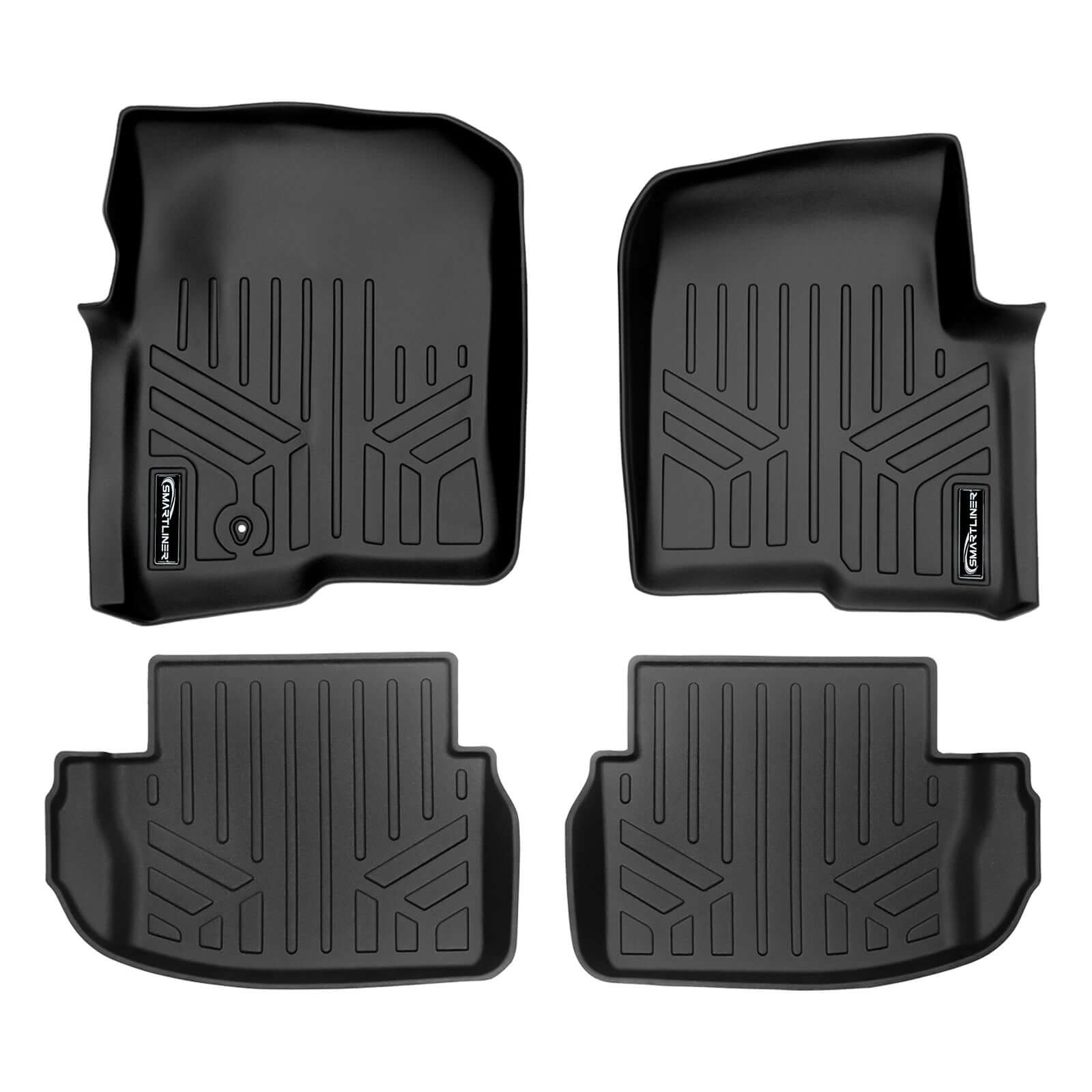 SMARTLINER Custom Fit Floor Liners For 2017-2025 Mercedes Benz C-Class (Only Fits Coupe Models) Smartliner USA