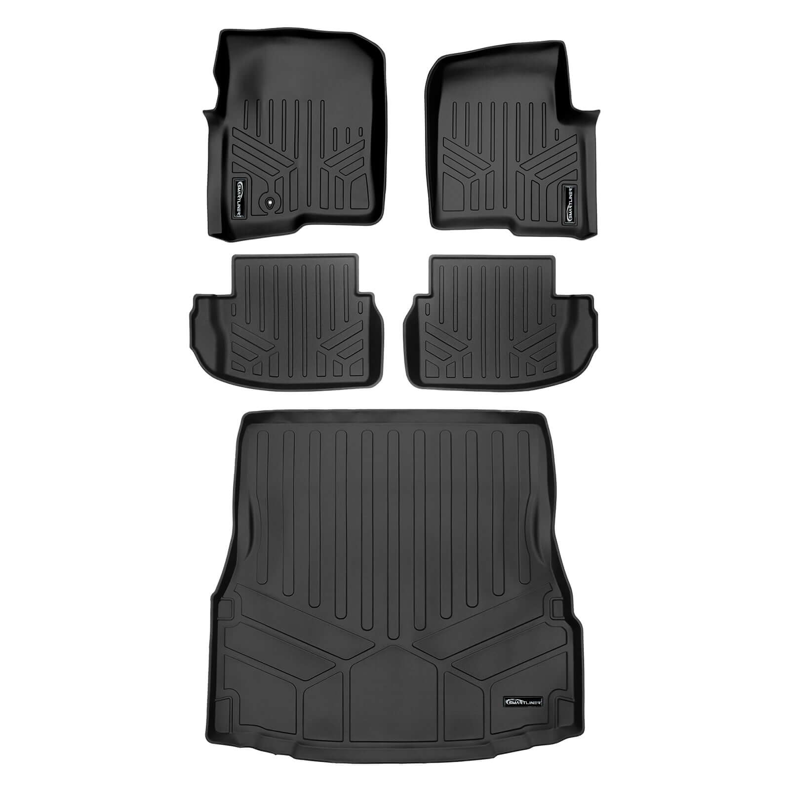 SMARTLINER Custom Fit Floor Liners For 2017-2025 Mercedes Benz C-Class (Only Fits Coupe Models) Smartliner USA