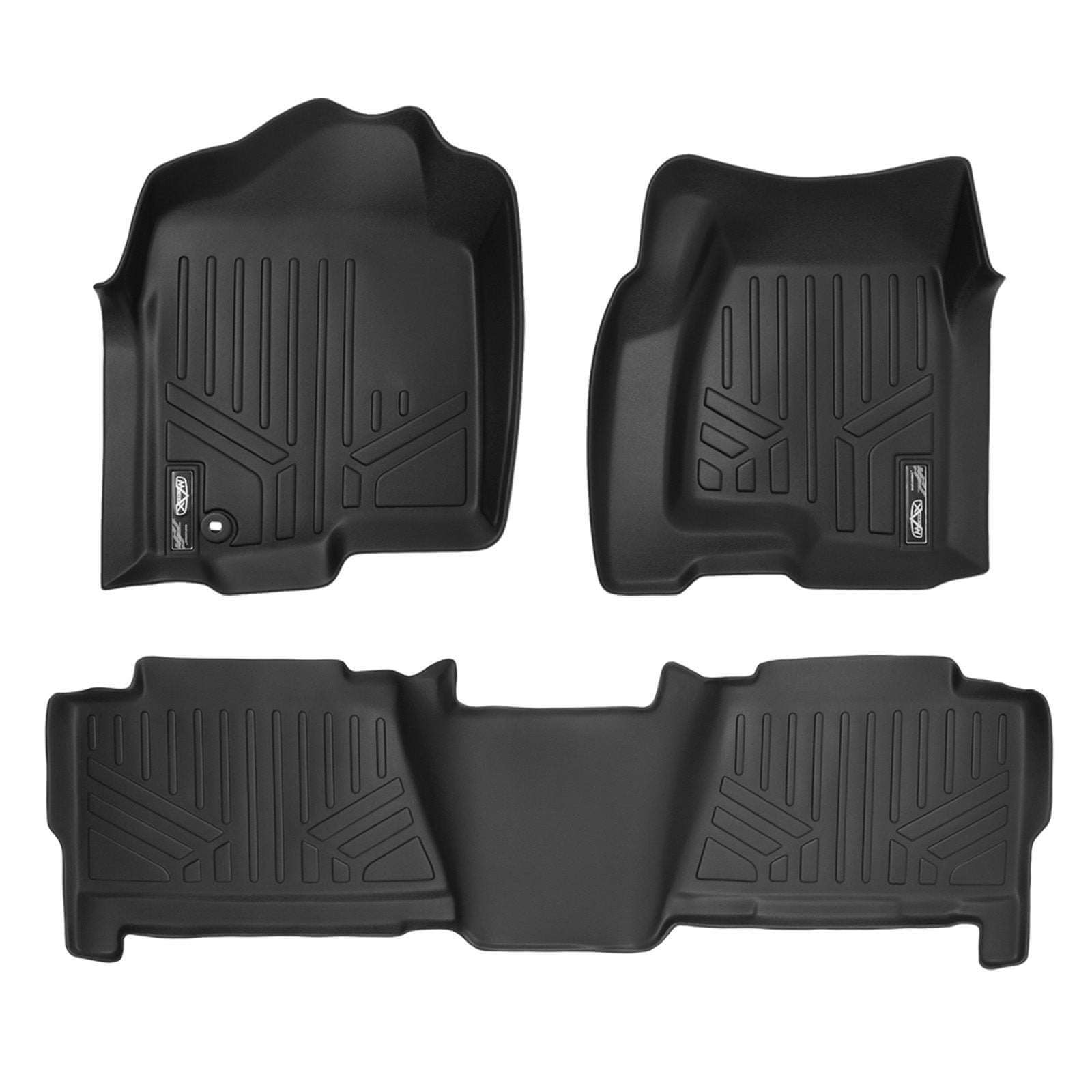 SMARTLINER Custom Fit Floor Liners For 1999-2007 Silverado/Sierra 1500/2500/3500 Crew Cab / 2000-2006 Escalade/Suburban/Yukon XL Smartliner USA