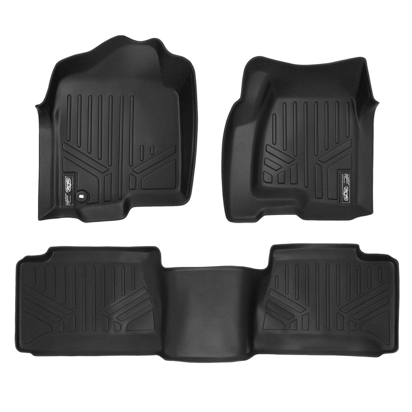 SMARTLINER Custom Fit Floor Liners For 2001-2007 Silverado/Sierra 1500/2500/3500 Double/Extended Cab Classic Body Style Smartliner USA