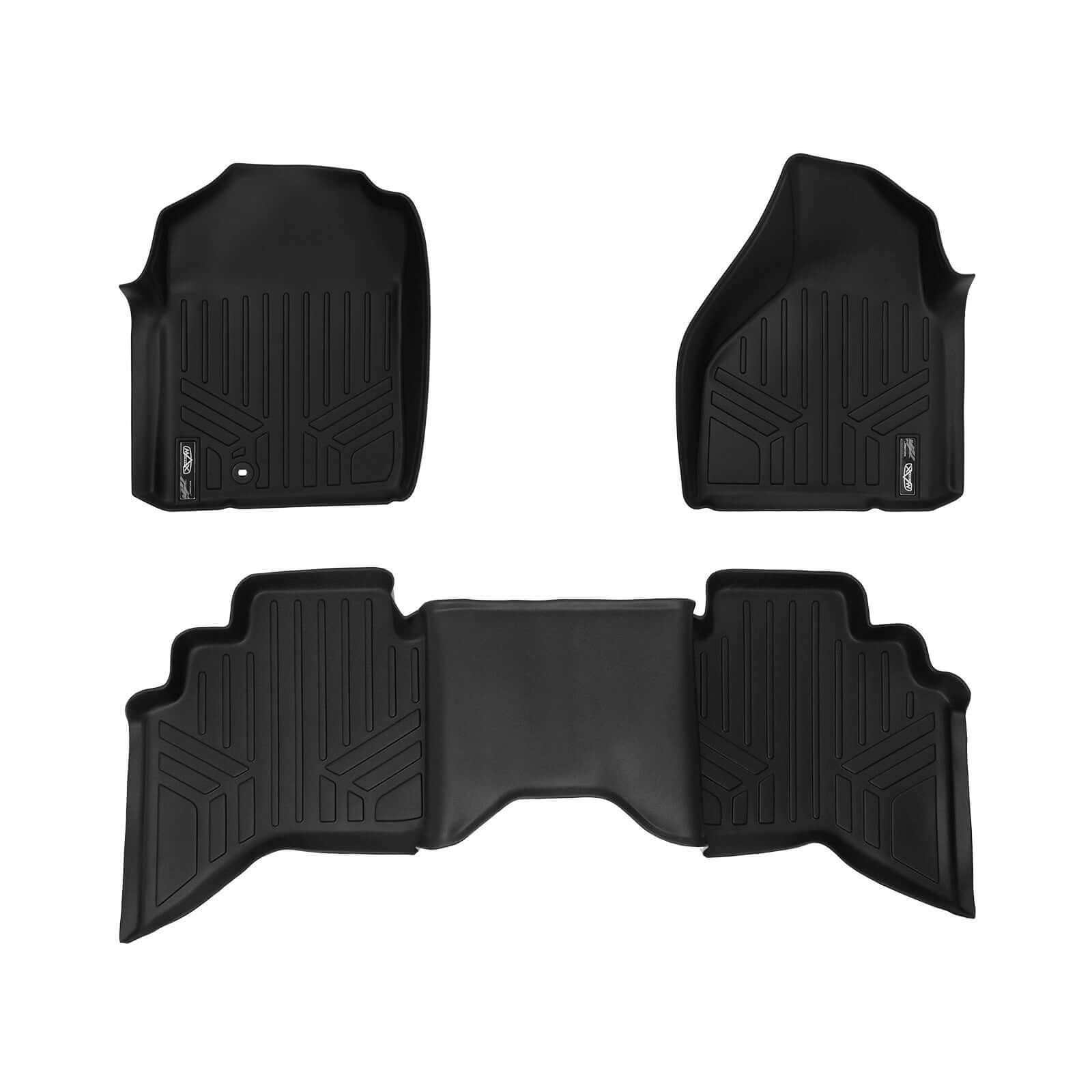 SMARTLINER Custom Fit Floor Liners For 2002-2008 Dodge Ram 1500 Quad Cab / 2003-2009 Ram 2500/3500 Quad Cab Smartliner USA