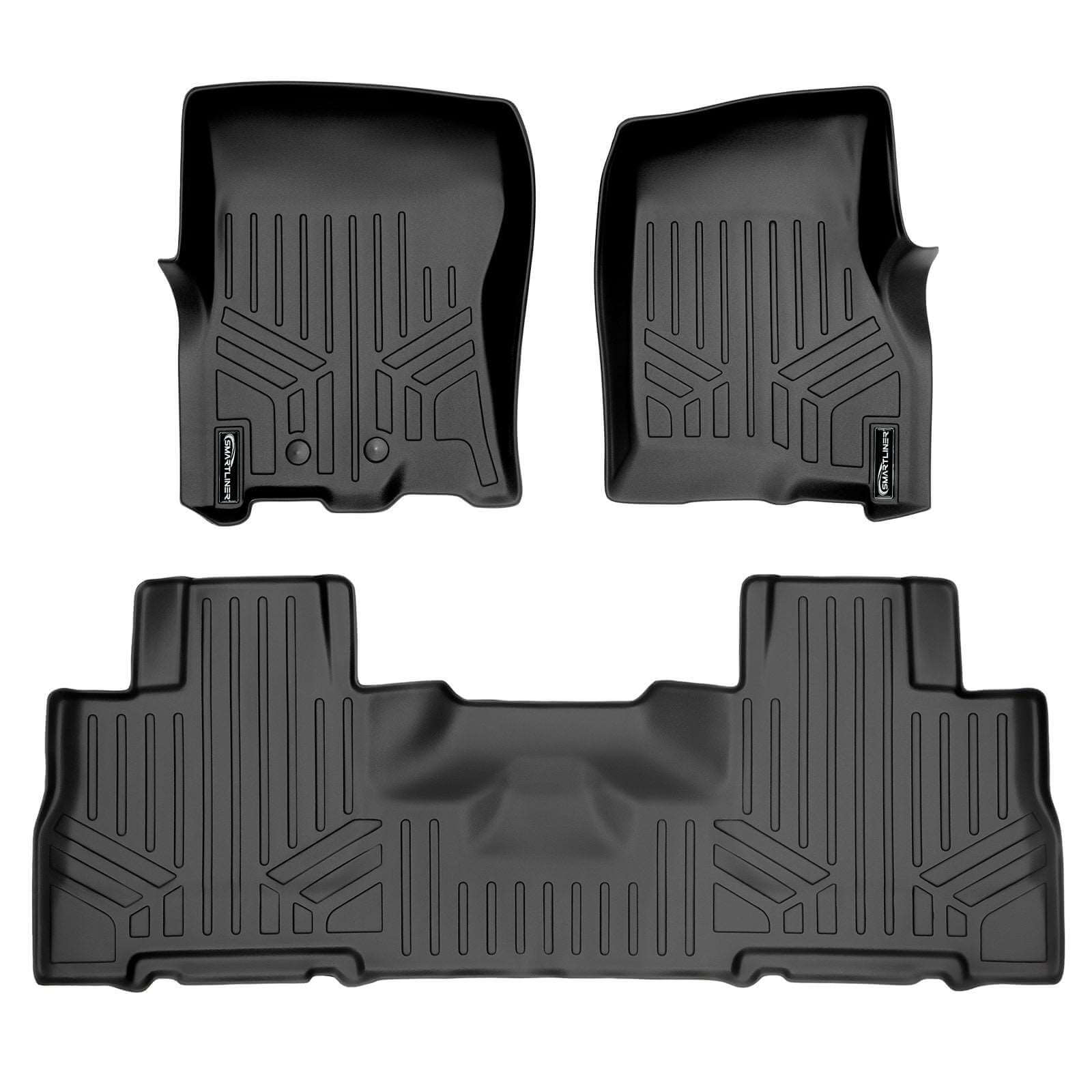SMARTLINER Custom Fit Floor Liners For 2011 - 2017 Ford Expedition/Lincoln Navigator with 2nd Row Bucket Seats (No Console) Smartliner USA