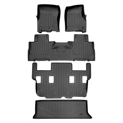 SMARTLINER Custom Fit Floor Liners For 2011 - 2017 Ford Expedition/Lincoln Navigator with 2nd Row Bucket Seats (No Console) Smartliner USA