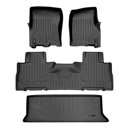 SMARTLINER Custom Fit Floor Liners For 2011 - 2017 Ford Expedition/Lincoln Navigator with 2nd Row Bucket Seats (No Console) Smartliner USA