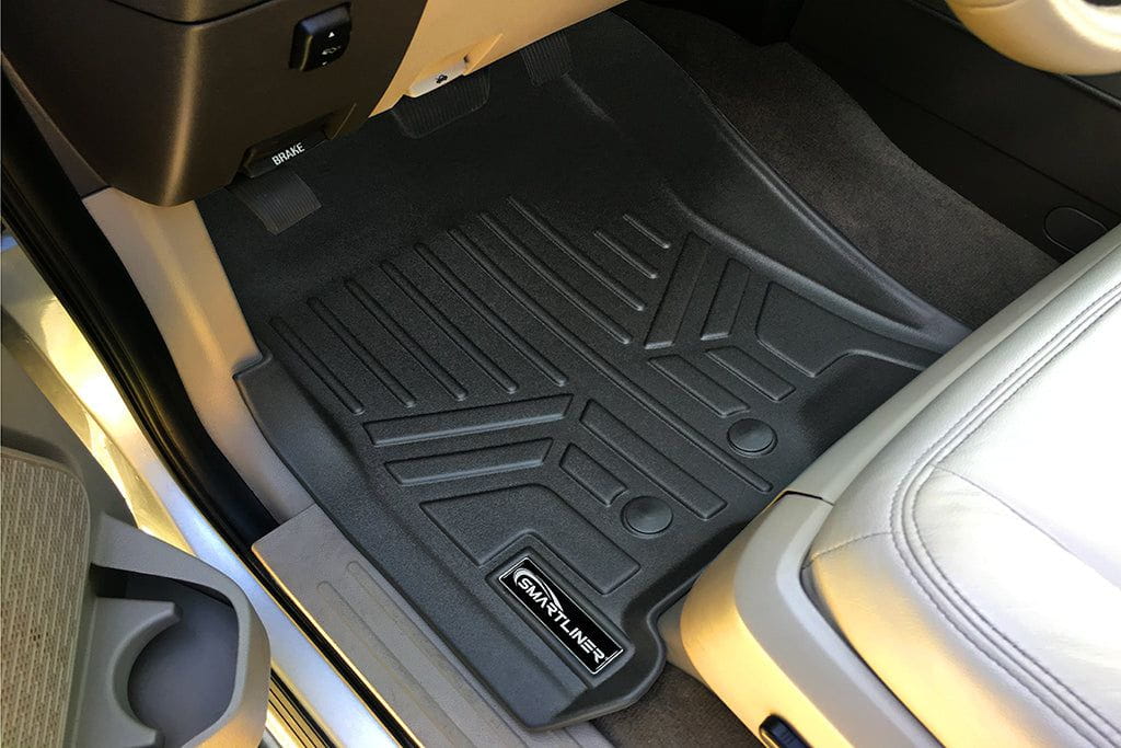 Smart Trim™ Custom Fit Floor Liners For 2011 - 2017 Ford Expedition EL/ Lincoln Navigator (with 2nd Row Bench Seat or Console) Smartliner USA