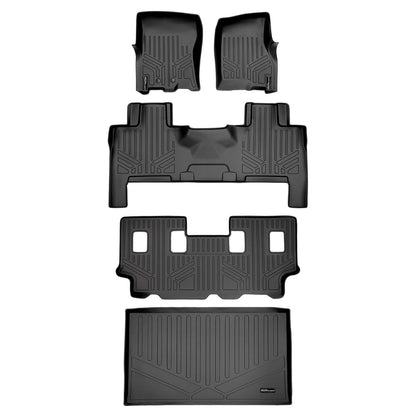 Smart Trim™ Custom Fit Floor Liners For 2011 - 2017 Ford Expedition EL/ Lincoln Navigator (with Console) Smartliner USA