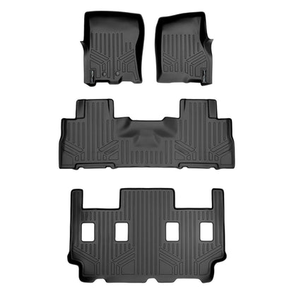 SMARTLINER Custom Fit Floor Liners For 2011 - 2017 Ford Expedition EL/Lincoln Navigator with 2nd Row Bucket Seats (without Console) Smartliner USA